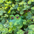 Cute Green Frog Aquarium Ornament with Air Bubble Outlet for Fish Tanks - view 5
