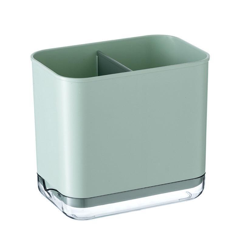 Cutlery Drainer Basket Storage Holder Rack - Green