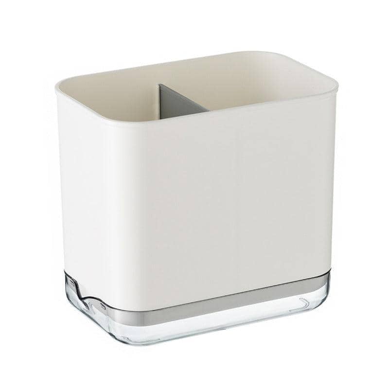 Cutlery Drainer Basket Storage Holder Rack - White