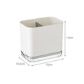 Cutlery Drainer Basket Storage Holder Rack - White - view 4