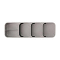 Cutlery Drawer Organiser Tray with Non-Slip Base - Grey