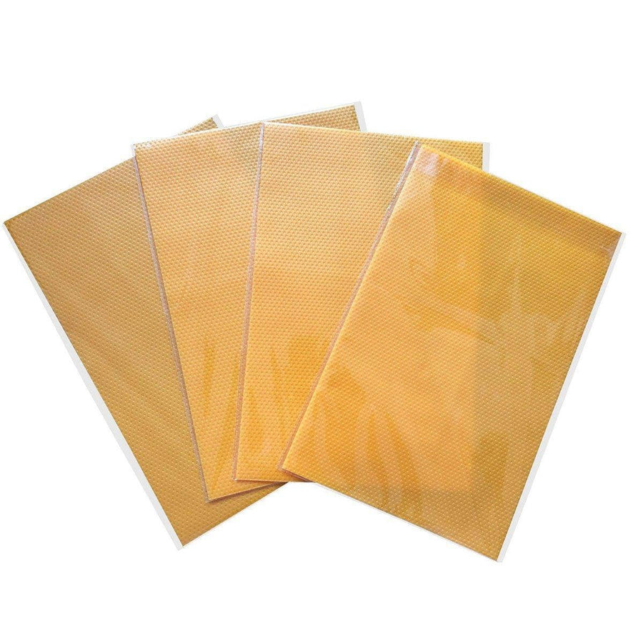Cuttable Anti-Slip Kitchen Drawer and Fridge Liner Mats, Pack of 4 - Orange
