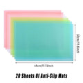 Cuttable EVA Anti-Slip Liner Pads for Fridge and Cabinet, Pack of 20 - Green, Flat Dot - view 4