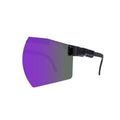 Cycling Sunglasses - Purple Mirrored Lens, Black Speckled Arms