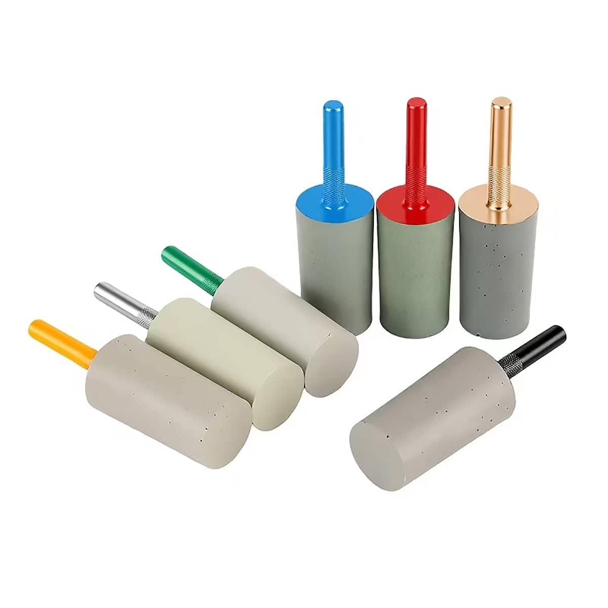 Cylindrical Diamond Grinding Bit Set of 7 with 6 mm Shank for Rotary Tools, Metal and Wood - view 2
