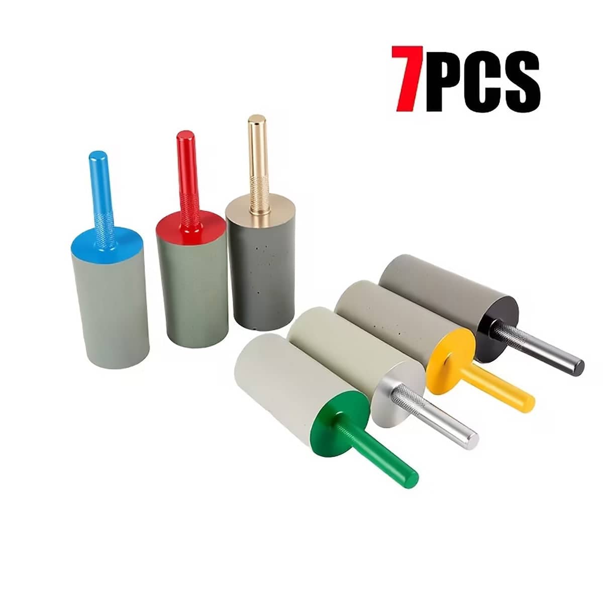 Cylindrical Diamond Grinding Bit Set of 7 with 6 mm Shank for Rotary Tools, Metal and Wood - view 4