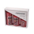 Cylindrical Scented Candle Set, Set of 3 - Red