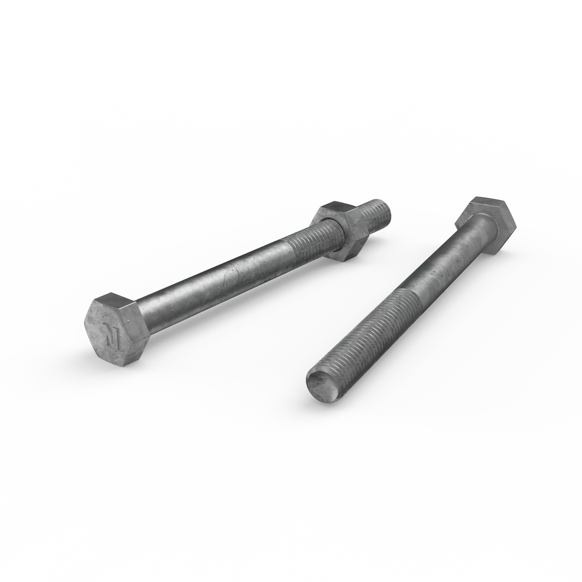 Zenith Hot Dip Galvanised Hex Head Bolts and Nuts M8 x 90mm 25 Pack - SuperSaverAU - view 3