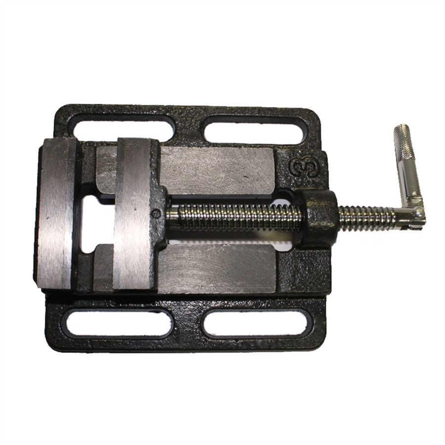 Craftright 75mm Drill Press Vice - Heavy-Duty Cast Iron - Grey - SuperSaverAU - view 1