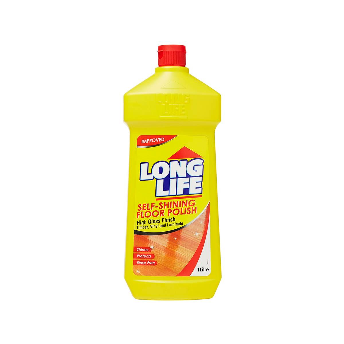 Long Life Self Shining Floor Polish 1L HDPE High Gloss Finish - SuperSaverAU - view 1