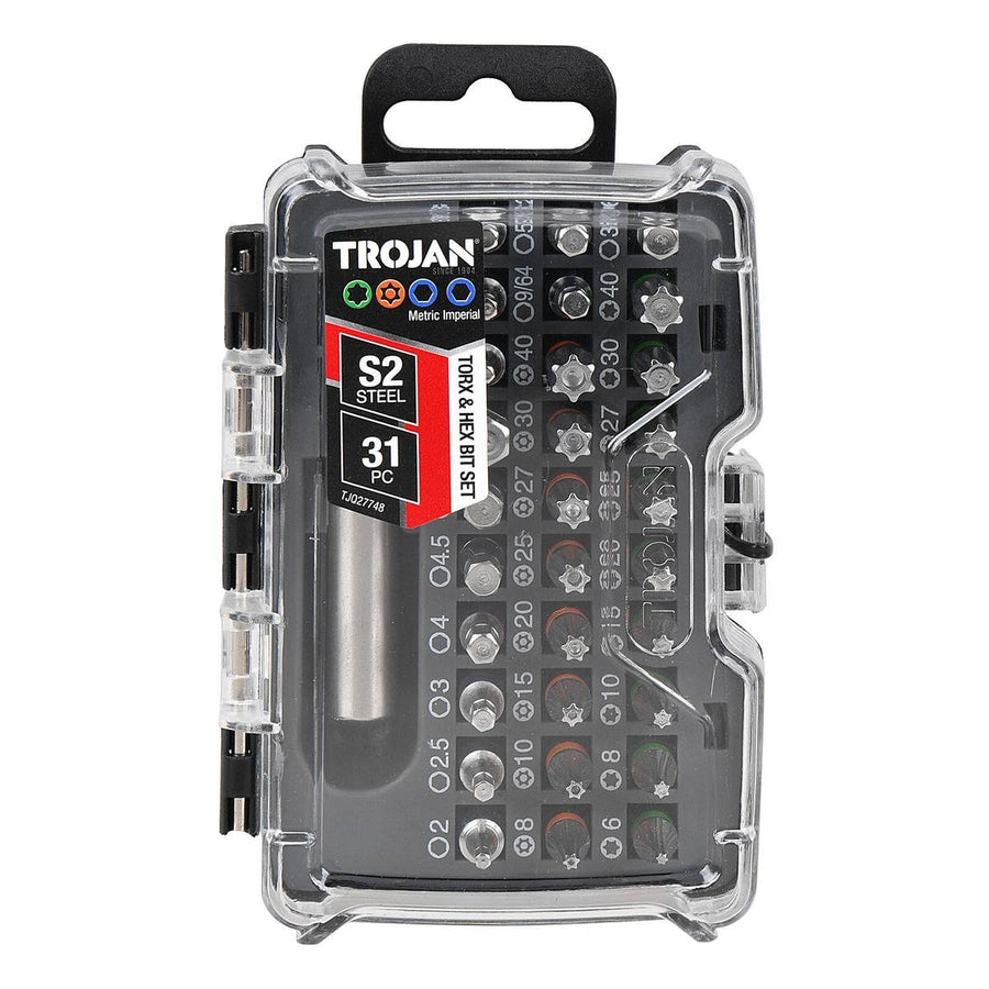 Trojan 31 Piece Torx and Hex Key Set - 60mm Extension Bar - Metric & Imperial - SuperSaverAU - view 1
