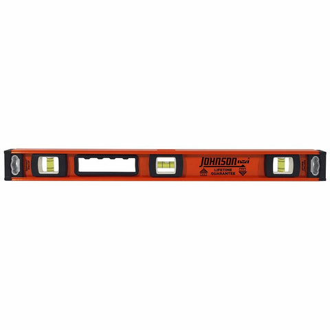 Johnson 600mm 24 Inch Heavy Duty I Beam Aluminium Level - Non-Slip Grips - SuperSaverAU - view 1