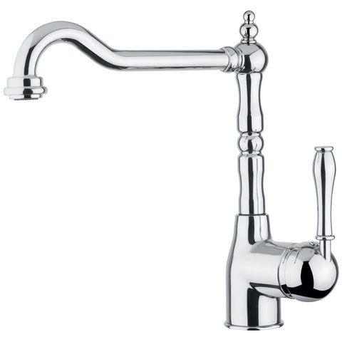Armando Vicario Single Lever Kitchen Mixer Tap - Chrome, 4 Star WELS, 360 Degree Swivel - PALAIS-LF