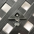 Jack Matrix Diamond Clips - 12 Pack - Charcoal - Plastic - SuperSaverAU - view 2