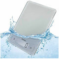 Leifheit Aqua Proof Kitchen Scale - Waterproof Housing and 10kg Maximum Weight - Silver - S66225