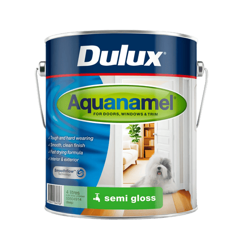 Dulux 4L Aquanamel Semi Gloss Enamel Paint Deep