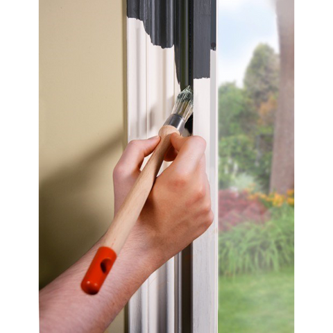 Uni-Pro 18mm Easy Cutter Paint Brush Round Timber Handle Stainless Ferrule