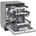 LG 60cm Built Under Dishwasher - 15 Place Settings, Platinum Steel, QuadWash, TrueSteam - XD3A25UPS