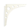 Carinya Euro Bracket 200 x 200 x 25mm Steel White Durable Design - SuperSaverAU - view 1