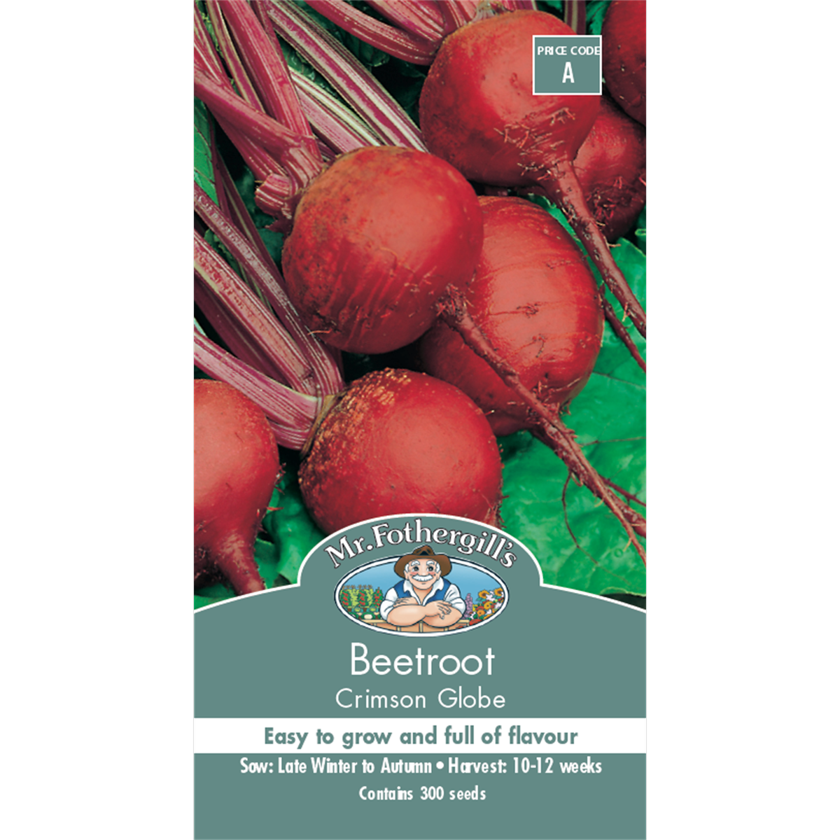 Mr Fothergill S Crimson Globe Beetroot Seeds - 75mm - Red - Easy Grow - SuperSaverAU - view 1