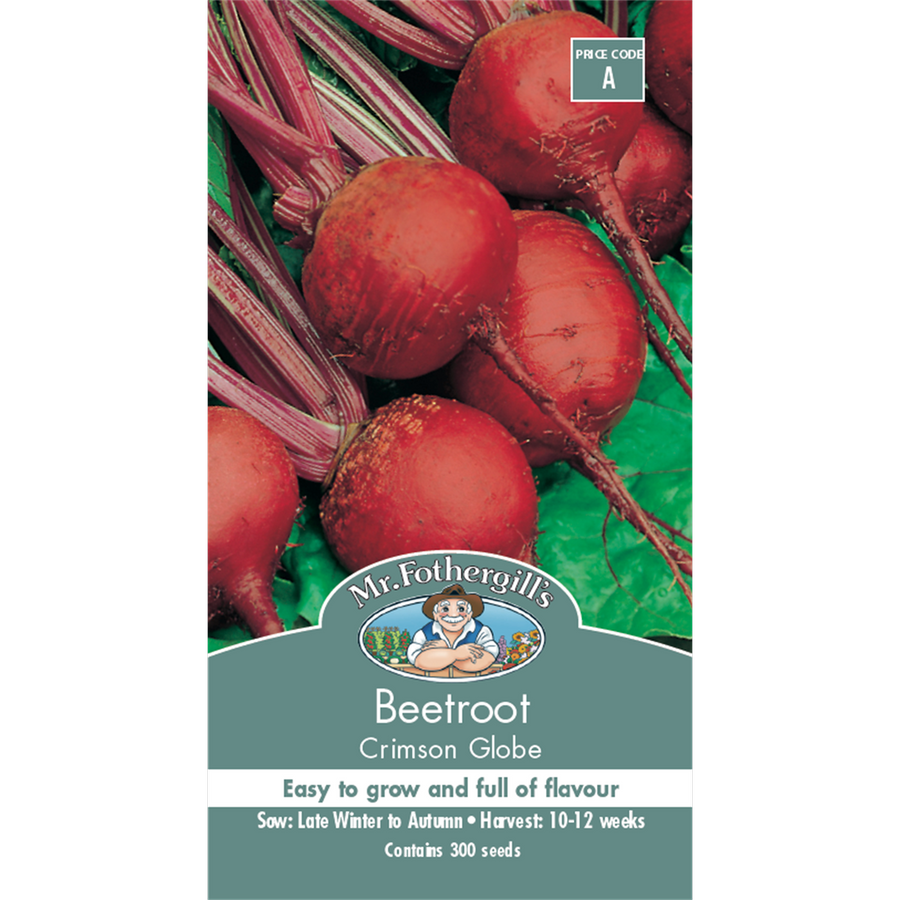 Mr Fothergill S Crimson Globe Beetroot Seeds - 75mm - Red - Easy Grow - SuperSaverAU - view 1