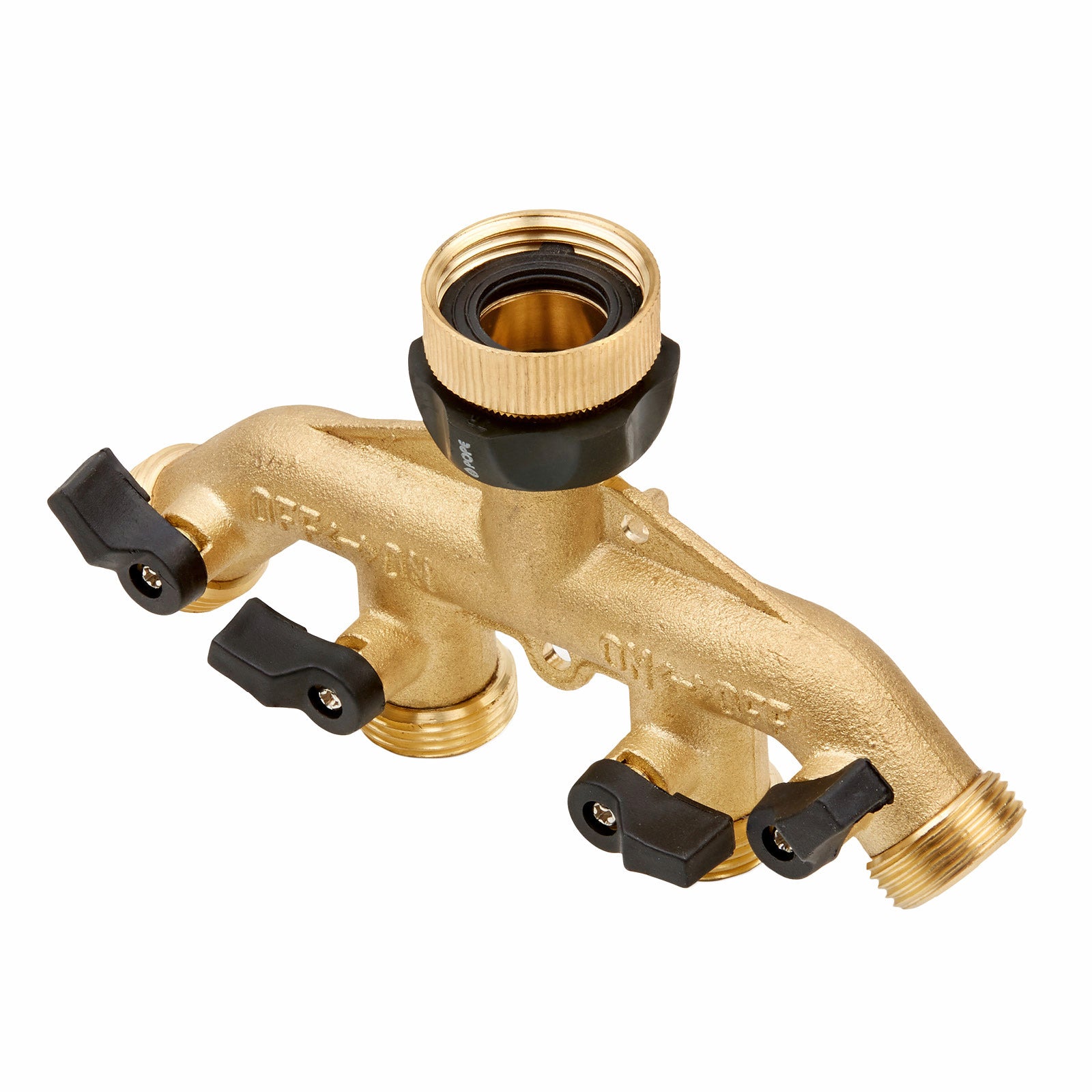 Pope 4 Way Brass Tap Adaptor Outlet for 3/4" and 1" Taps Outdoor