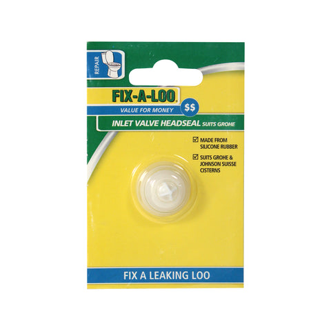 FIX-A-LOO Cistern Inlet Valve Headseal Washer Silicone White Suits Grohe