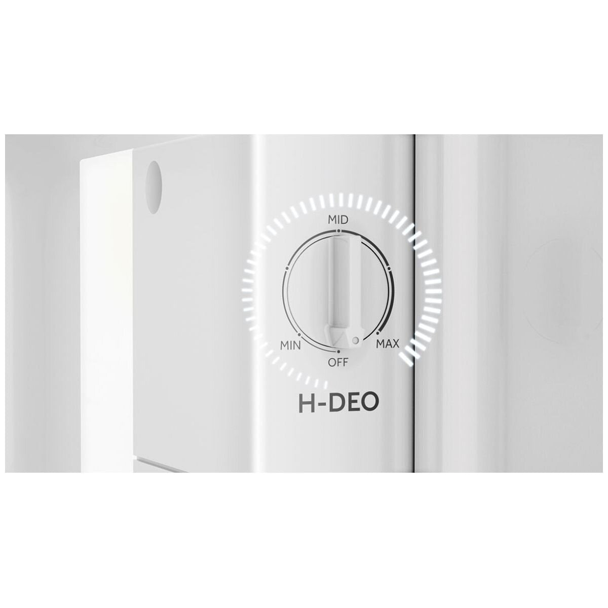 Haier Series 300 223L vertical fridge with inbuilt freezer - white, 4.5 star, reversible door - HRF220VW