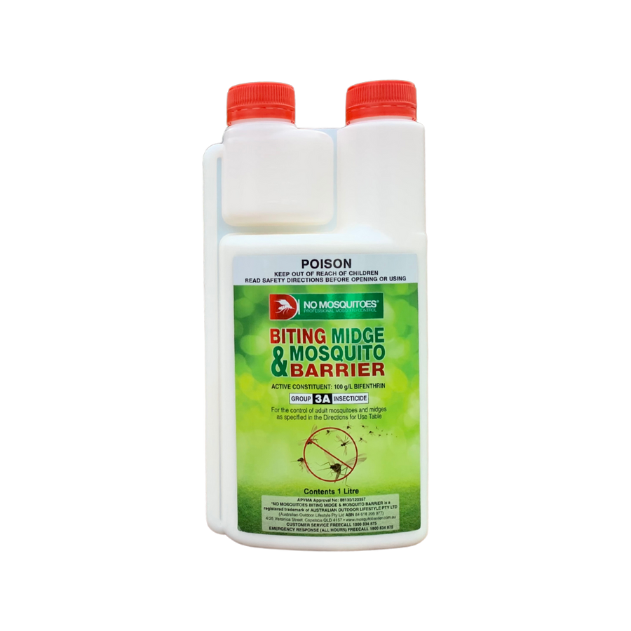 No Mosquitoes Biting Midge Mosquito Barrier Spray - 1L Concentrate - 100L Solution - Effective for 6 Weeks - SuperSaverAU - view 1