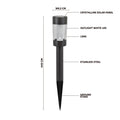 Click Canyon Solar LED Pathway Light Black Stainless Steel