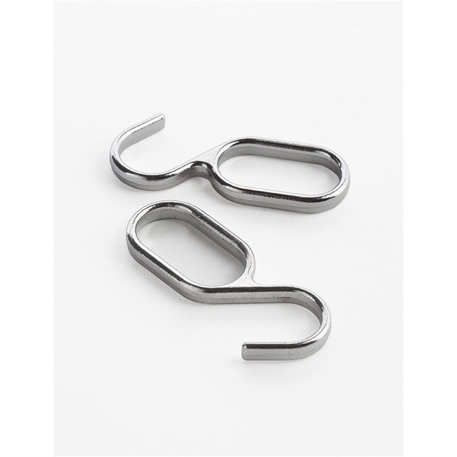 Sandleford Chrome Hanging Hook 2 Pack - 19mm Oval Rail - Zinc Alloy - SuperSaverAU - view 1