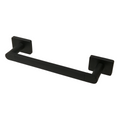 Barelli Matte Black Rigoni Base Double Towel Bar - 288mm x 42mm x 70mm - Black - SuperSaverAU - view 1