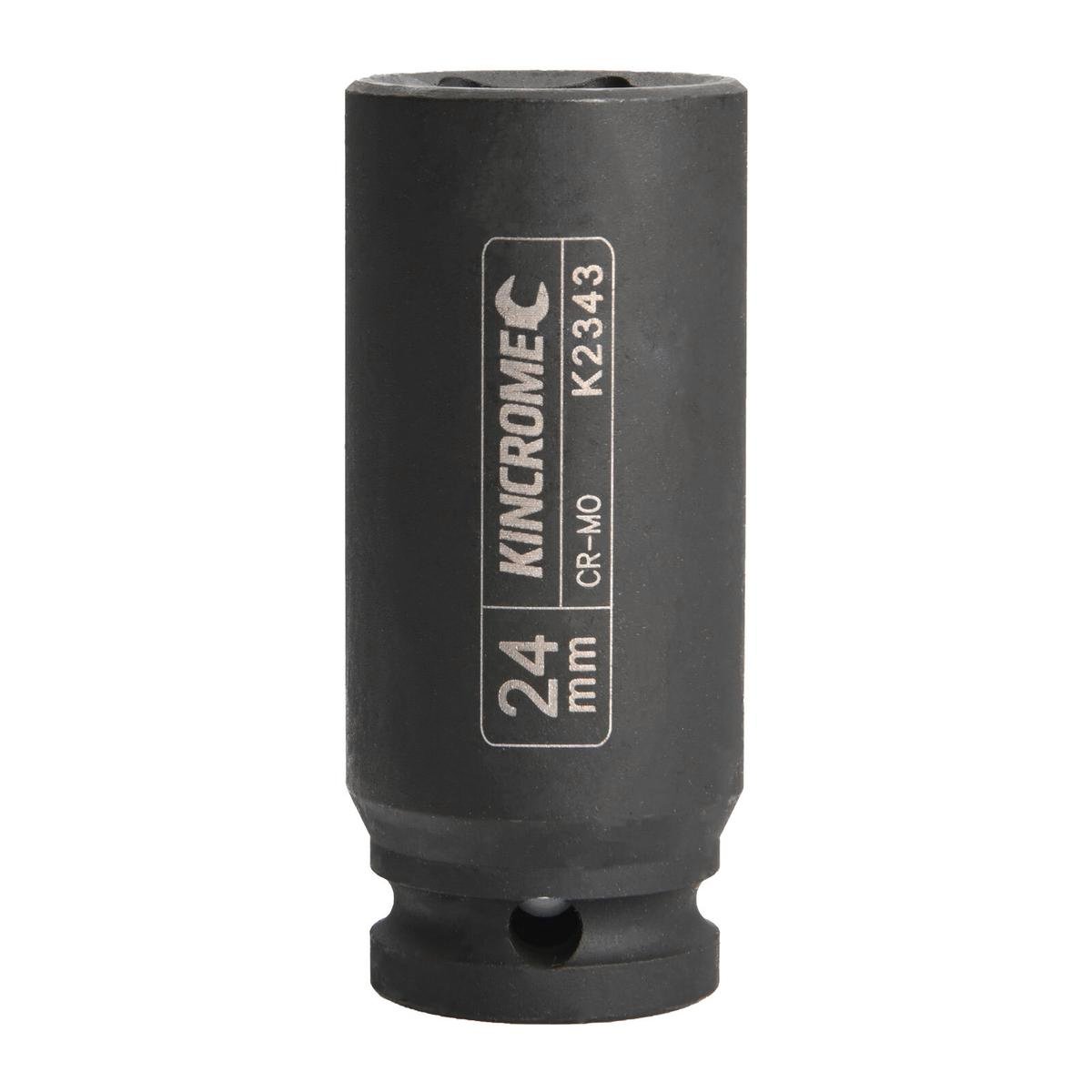 Kincrome 24mm Deep Impact Socket Cr-Mo Steel Rust Resistant 1 Piece - SuperSaverAU - view 1