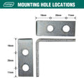 Carinya 50 x 50mm Zinc Plated Steel Angle Bracket - 100kg Capacity