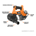 AEG 18V Sub Compact Brushless Band Saw - 63mm - Lightweight - Tool-Free Blade Change - SuperSaverAU - view 2