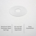 Deta Downlight Conversion Plate 70mm Metal Easy Installation Cover - SuperSaverAU - view 2