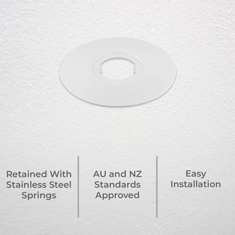 DETA 70mm Metal Downlight Conversion Plate 85-190mm Cutout DET007