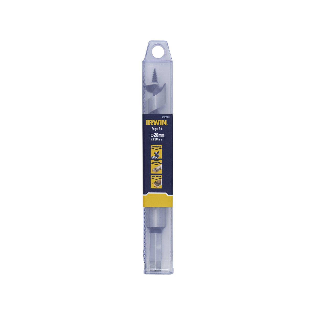 Irwin Auger Bit 20mm x 200mm - Hardened Steel - Self-Pulling Thread - SuperSaverAU - view 2