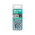 Pinnacle M6 Zinc Plated Round Head Bolts and Nuts 8 Pack - 20mm - SuperSaverAU - view 1