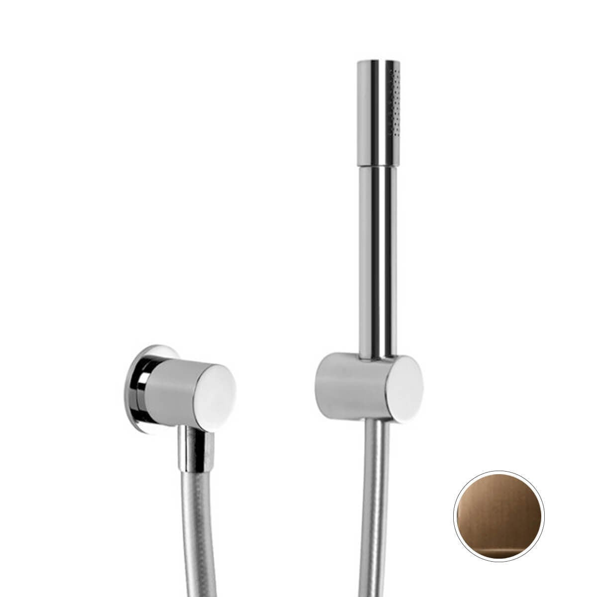 Brodware City Plus Baton Hand Shower with Rail - Brass Construction - 3 Star Water Rating - 1974200009