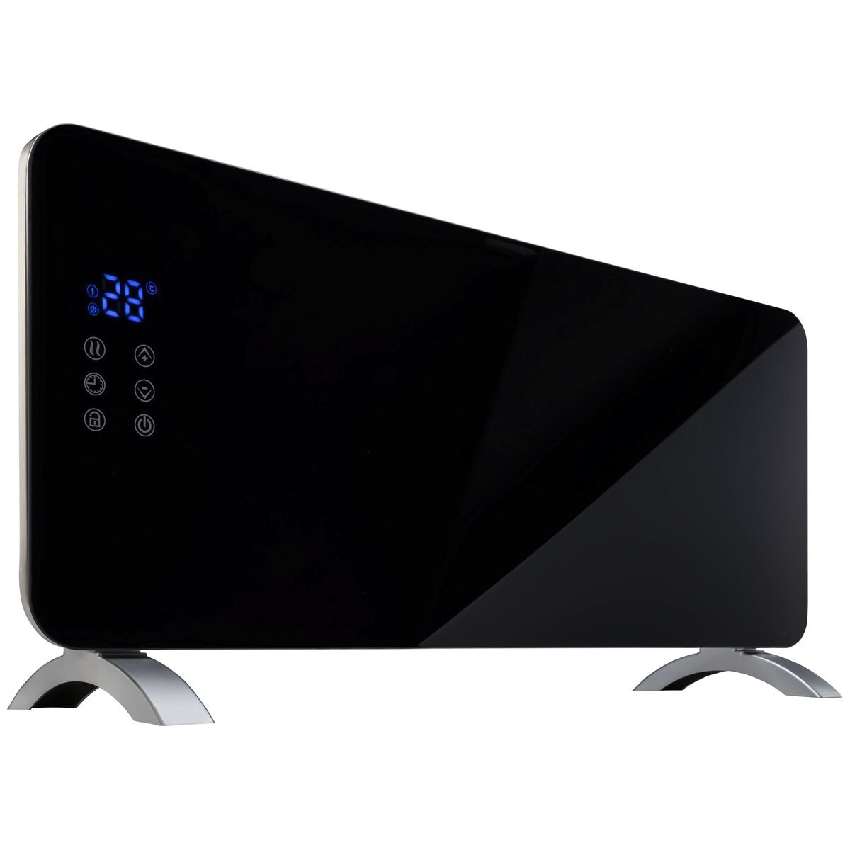 Goldair 2000W Convector Panel Heater - Wi-Fi and Voice Control, Black Tempered Glass - GPPH220