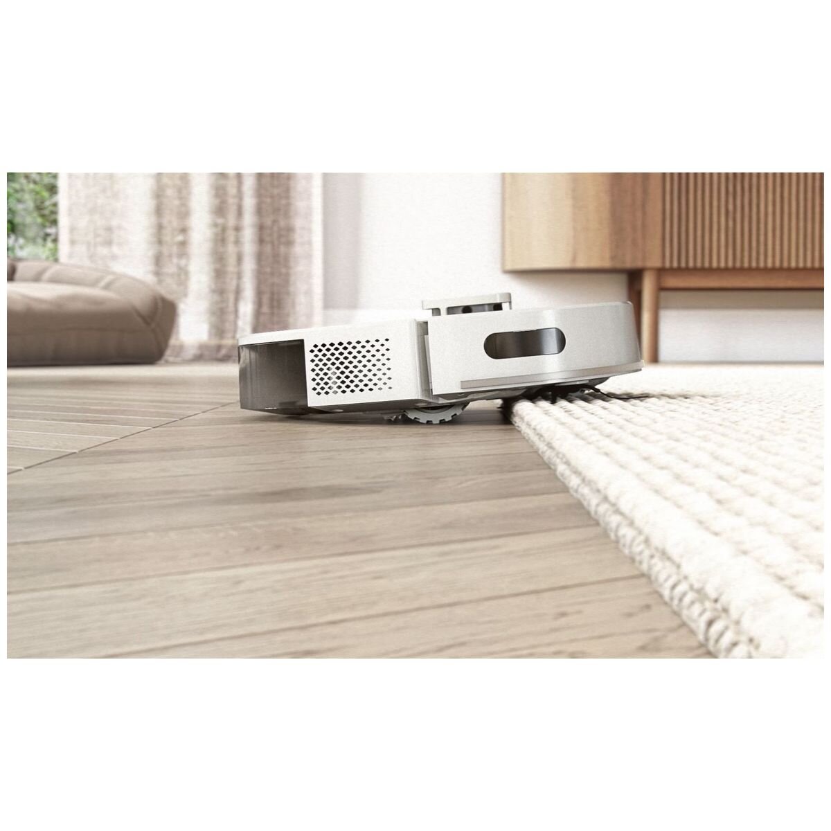 Hitachi Robot Vacuum Cleaner - HomeDirect App Control, Mop Attachment, White - RV-X20PWHSI