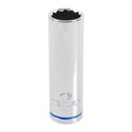 Trojan 17mm Deep Socket - 1/2" Drive - Chrome Vanadium - Durable - 12-Point - SuperSaverAU - view 1