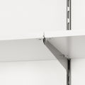 Flexi Storage Home Solutions Duo Shelf Clips Chrome Steel Double Slot - 6 Pack