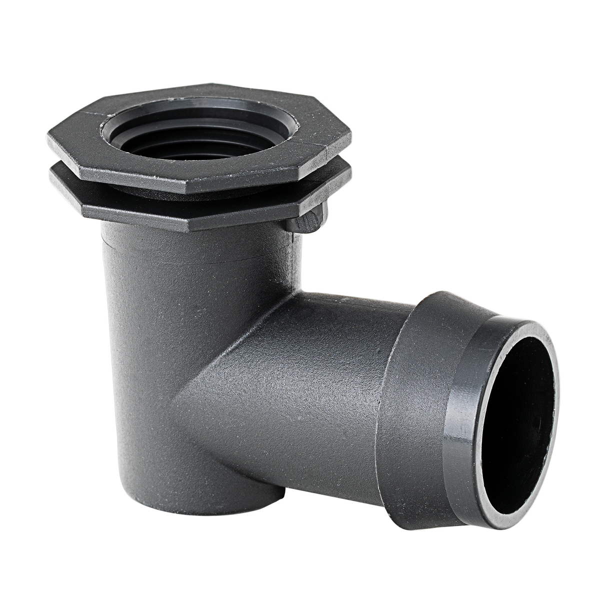 K Rain 25mm Barbed Elbow 15mm Bsp Female - 5 Pack - Black - 90-Degree - SuperSaverAU - view 1