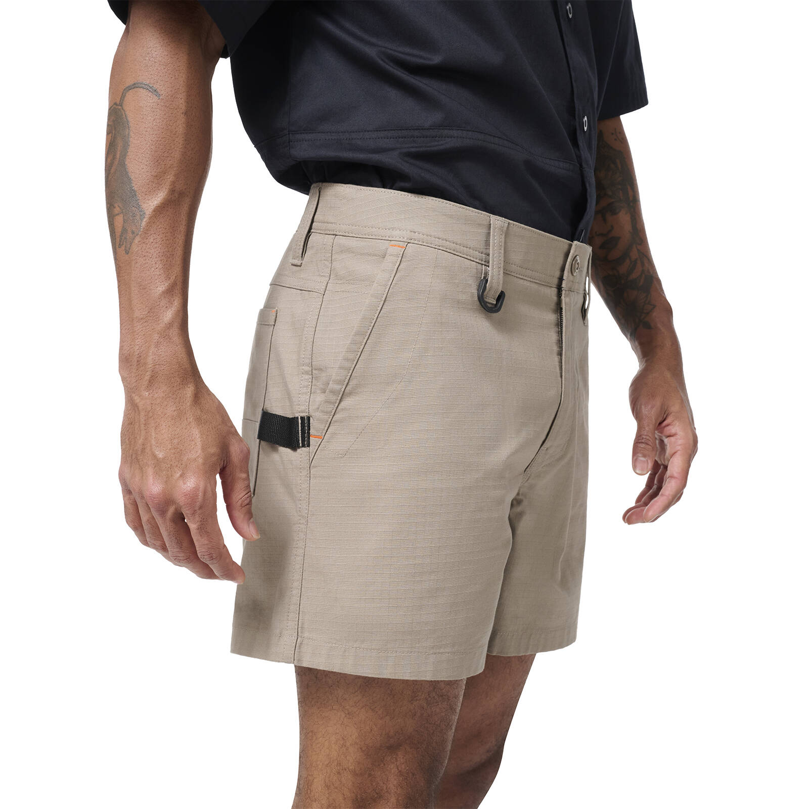 Citeco Men's Khaki Short Shorts - Stretch Ripstop 235gsm, Size 87R