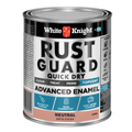 White Knight Rust Guard 500ml Neutral Satin Quick Dry Advanced Enamel Paint