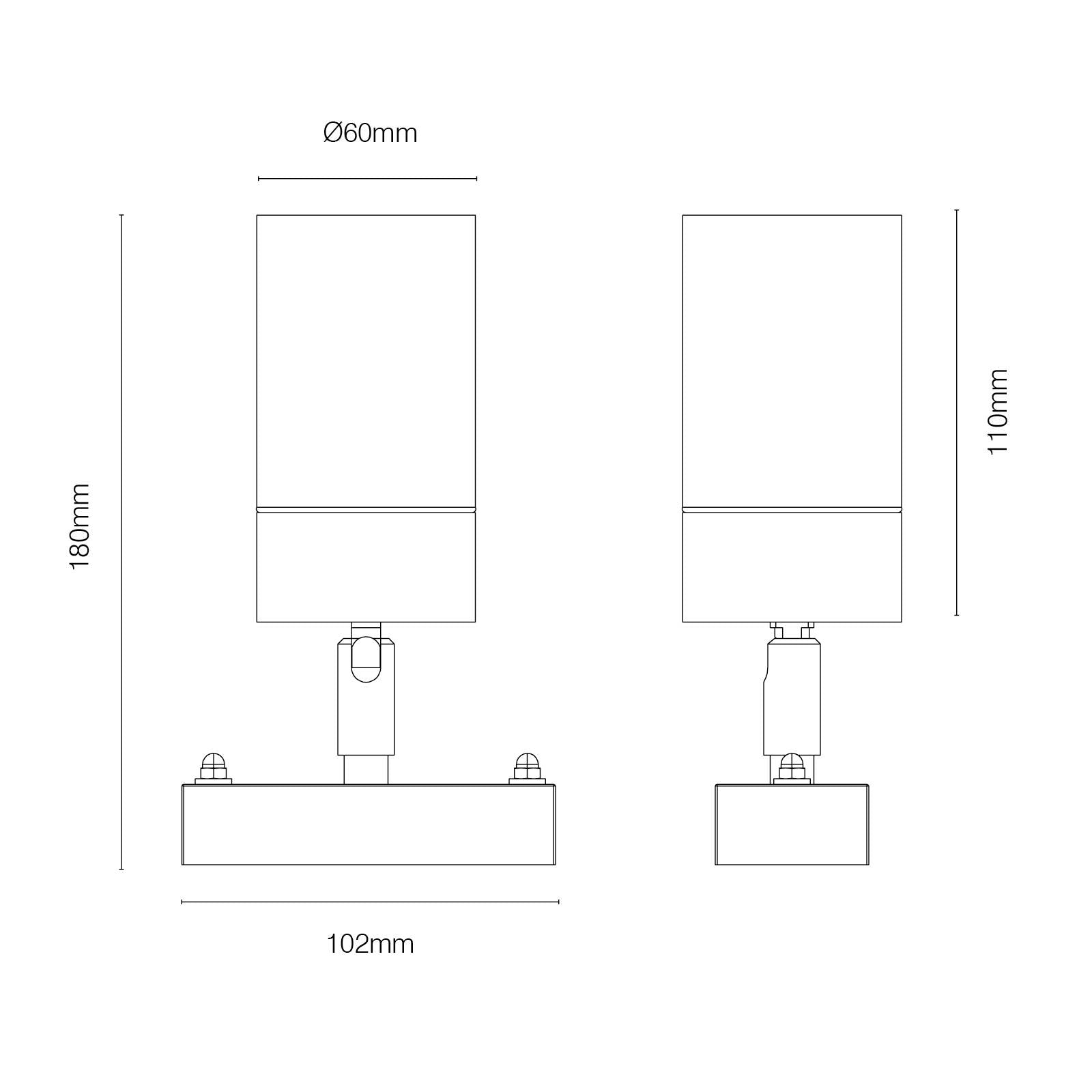 Brilliant Coolum Adjustable Exterior Wall Light Stainless Steel GU10 Weather Resistant