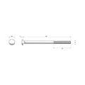 Zenith Hot Dip Galvanised Cup Head Bolts Nuts M12 x 220mm 12 Pack - SuperSaverAU - view 3