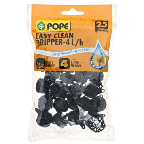 Pope Easy Clean Dripper - 4 L/h - Polypropylene - 25 Pack - SuperSaverAU - view 1
